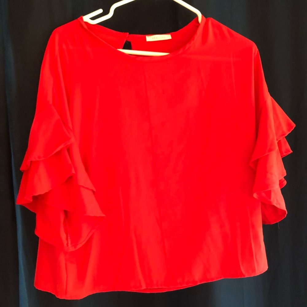 Fun red blouse
